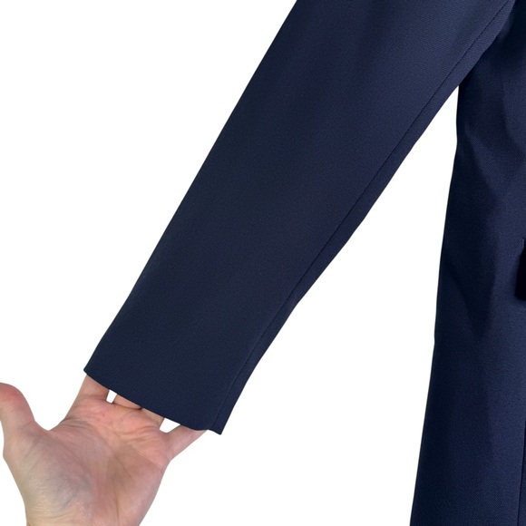 NWT Ann Taylor 00P Petite Navy Modern Blazer Double Breasted - Picture 7 of 16